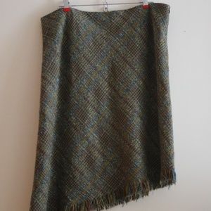 Vintage asimetrical tweed skirt